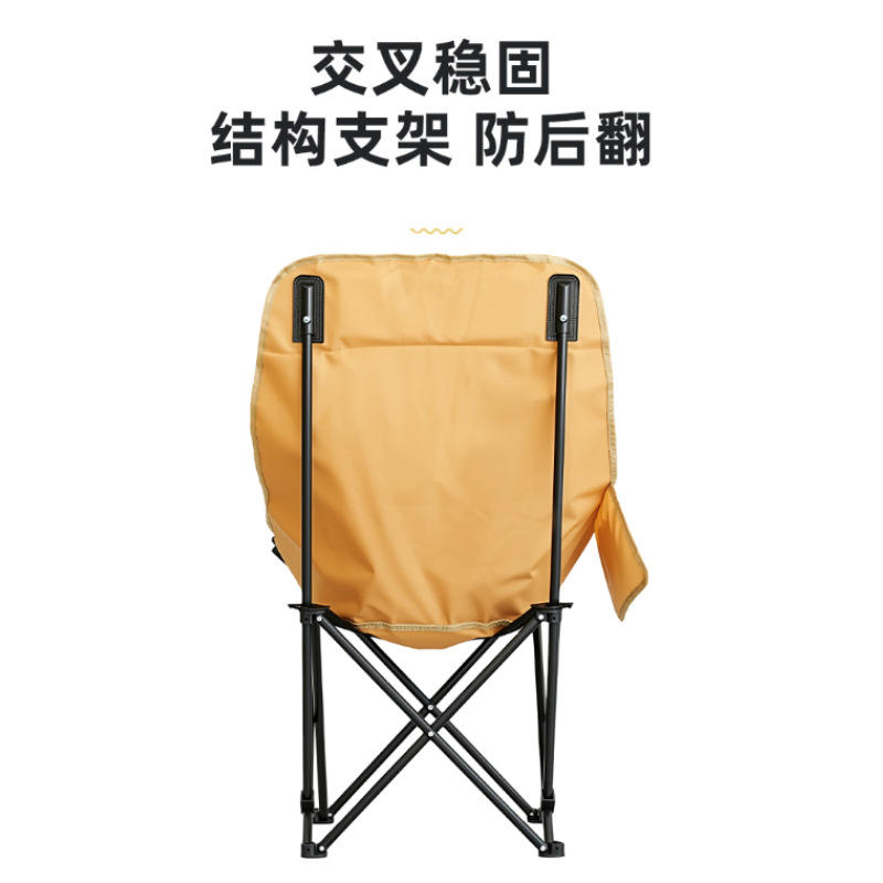 silla de luna de respaldo alto silla de playa de campamento al aire libre se puede acostar silla plegable portátil silla de pesca doméstica silla plegable