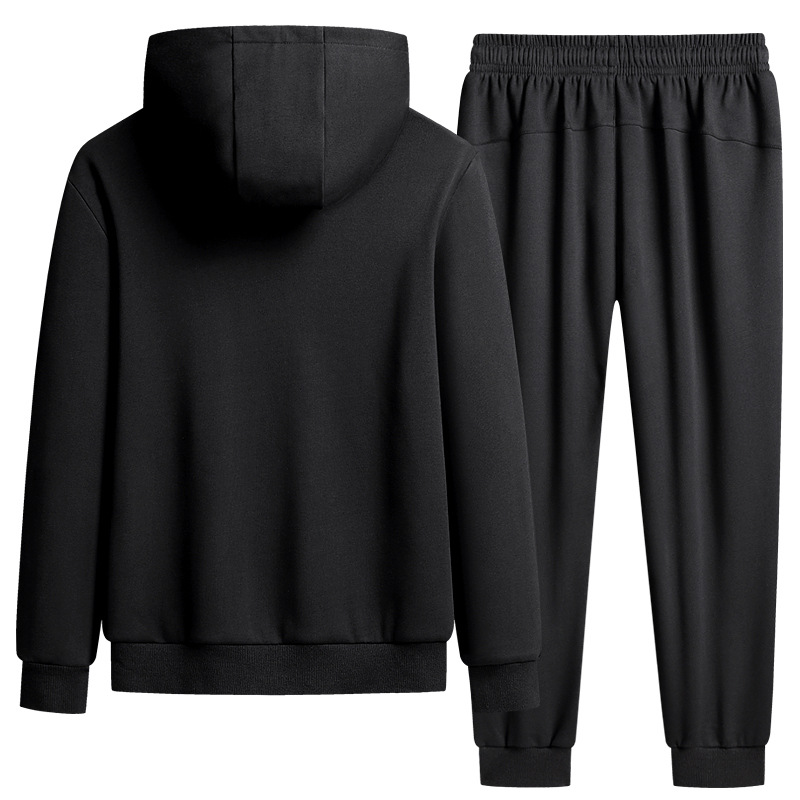L - 8XL primavera y otoño trajes deportivos de tamaño grande hombres con capuz cardigan camiseta calzado pantalones casuales para hombres running fitness