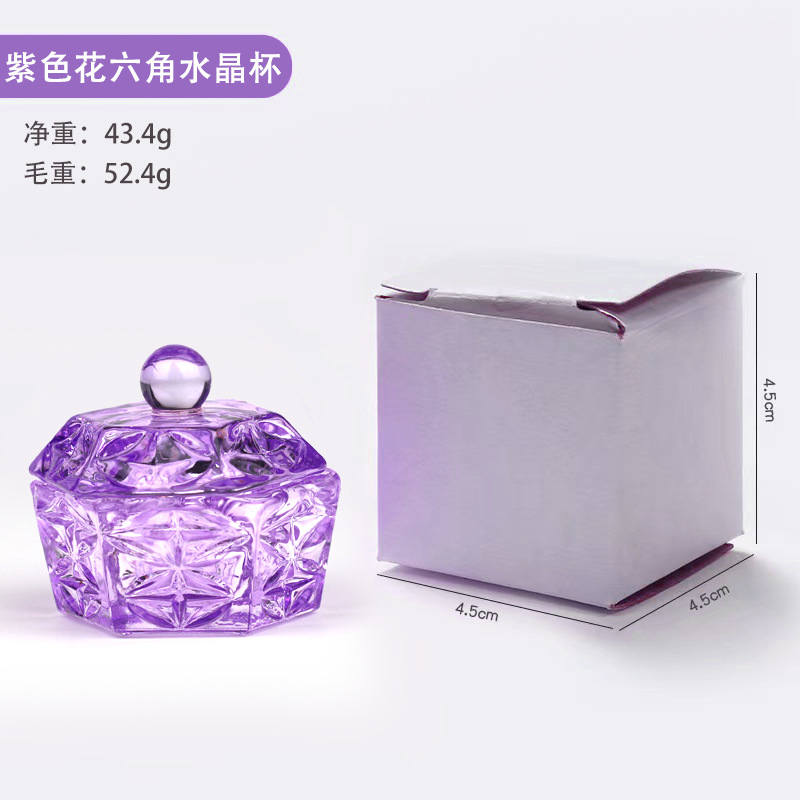 Mejor venta nueva taza de cristal Rosa arte de uñas de cristal taza de cristal con tapa de color plateado taza de cristal de color