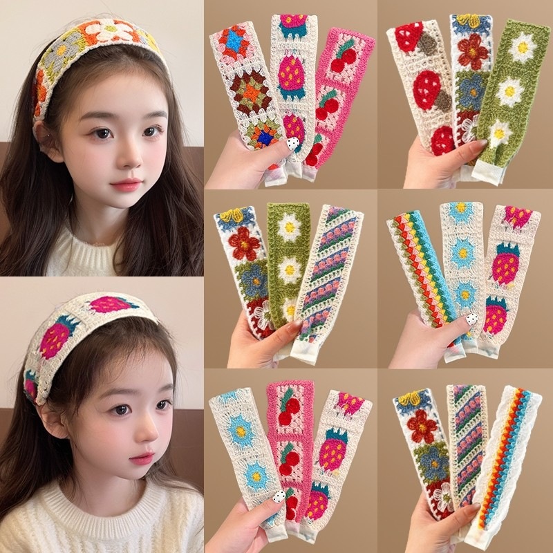 Children's Magic Hairband for Girls, Non-Tightening Hair Fixer, Bangs Sticker, Baby Face-Washing Hairband, Headband
