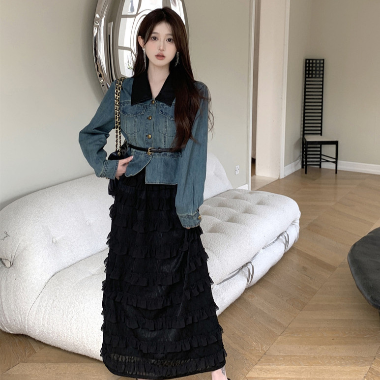 秋 L-4XL 大きいサイズ トップス スカート 秋 L-4XL 大きいサイズ トップス スカート