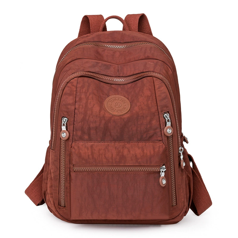 Capacious backpack, trend water repellent nylon school bag for traveling