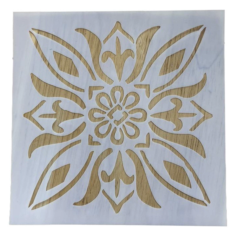 Фабрика Горячая Мандала квадратный пластиковый полый шаблон DIY ручной работы доска газета настенная живопись шаблон