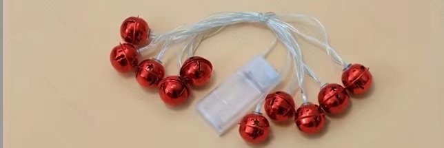 国境を越えた新しい太陽エネルギー鉄芸クリスマスベルLEDカラーランプ小夜灯クリスマスシーン装飾小夜灯|undefined