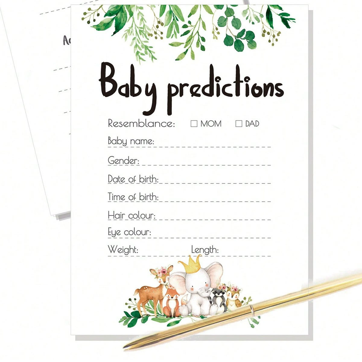 跨境 подарочный набор BABY Shower Baby Budding Party Мужчины и Женщины сексуальная карта 10 шт в наборе