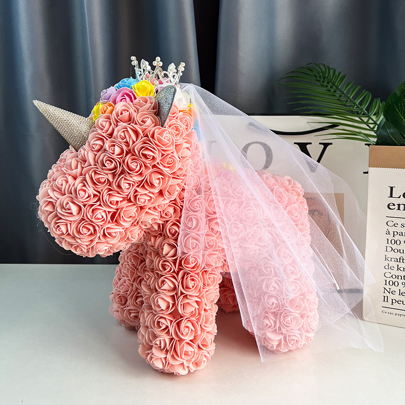 Meat pink crown veil