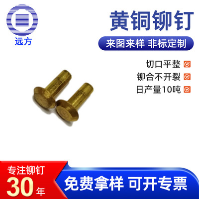 非标定制半空心梯型铜铆钉  中空铆钉渔具包手袋T型铜中空铆钉|ms