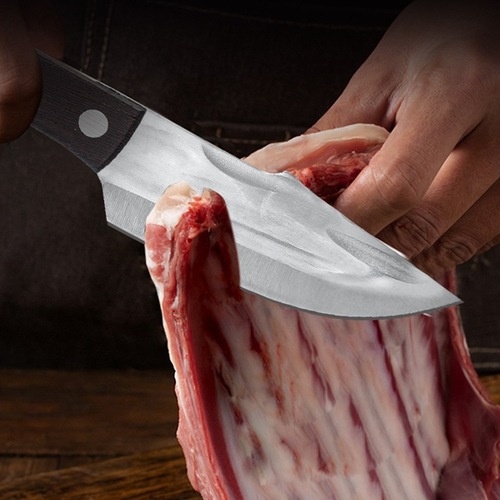 Mongolian knife, bone cutting knife, small kitchen knife, home user, outdoor meat splitting knife, sharp, camping, portable