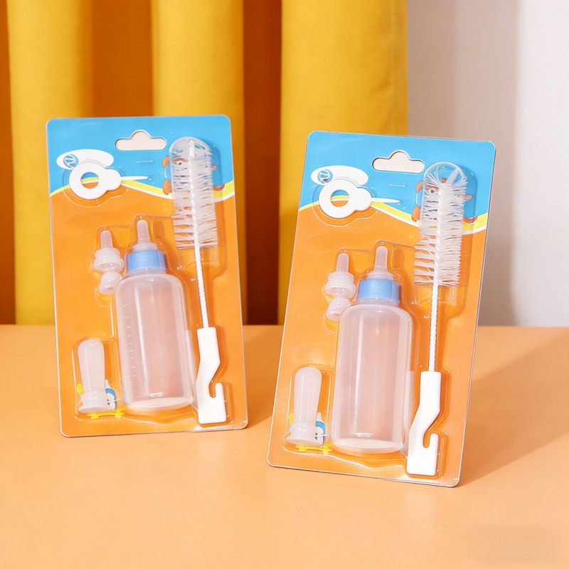 Botellas de mascotas de silicona tetas suaves para gatos y perros botellas de leche transfronterizas para mascotas alimentan botellas de leche para gatos