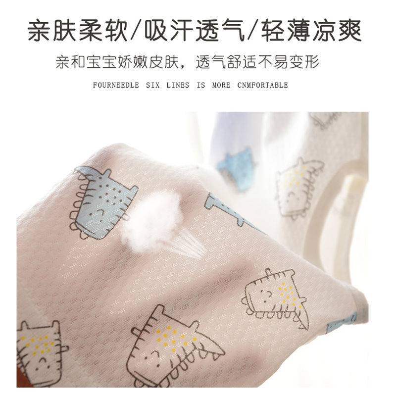 오픈 크로 치 바지  소녀 메쉬 얇은  카프리 바지 파자마 바지 어린이 에어컨 바지 여름 느슨한 통기성 핫