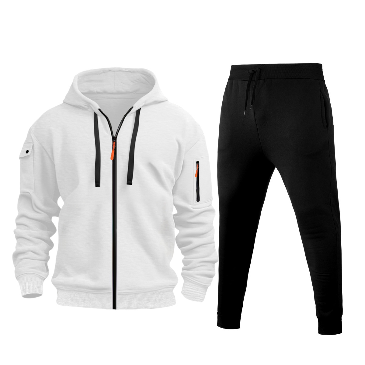 흰색과 검정색 바지