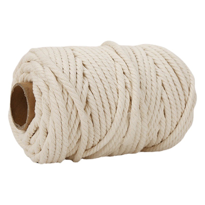 1-10mm cuerda de algodón bricolaje tejido a mano zongzi cuerda tapiz cuerda tejida cuerda de algodón cuerda de encuadernación