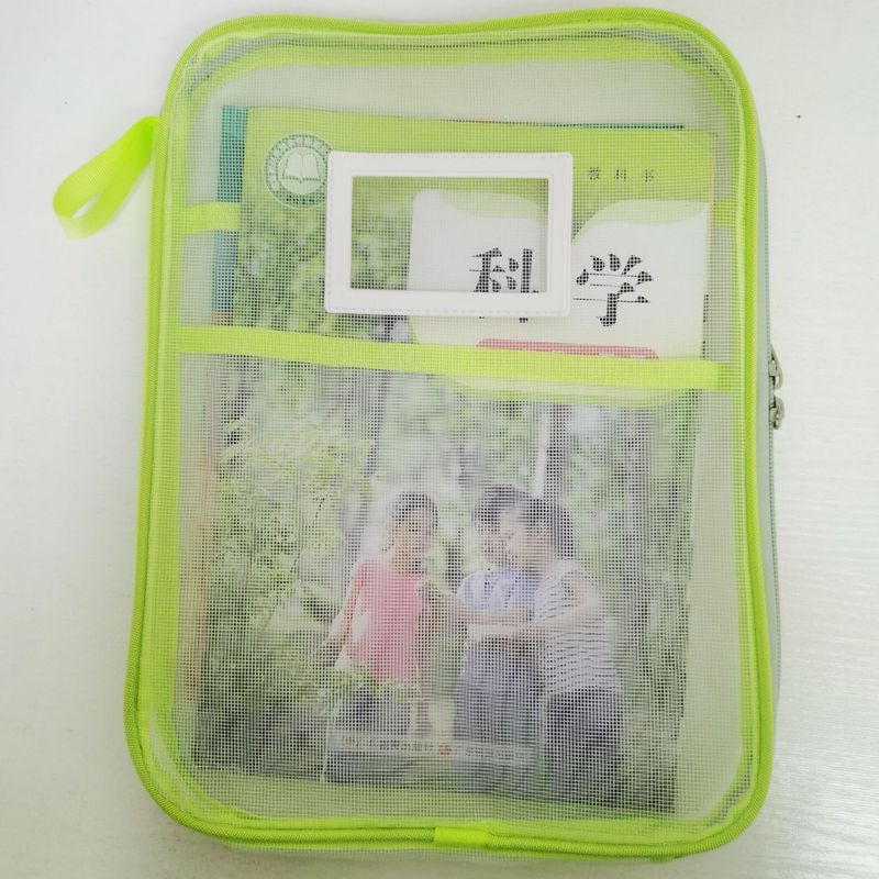 批发L型科目分类袋网纱文件袋加厚多层袋学生试卷书本手提收纳袋|undefined