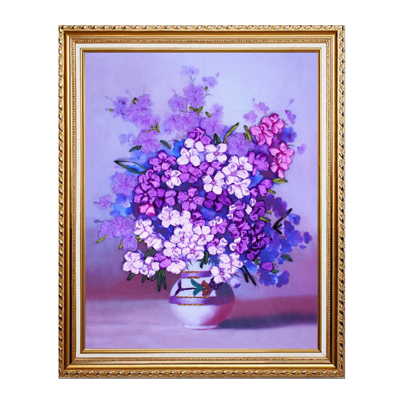 Oujin nianhua bordado de la cinta Fábrica Directa de impresión en color pintura colgante pintura triple sala de estar entrada pintura decorativa