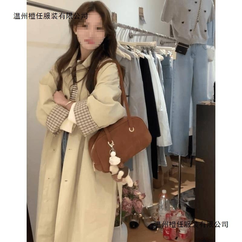 2025春秋季新风衣外套女款小个子早秋休闲韩系赫本风高级感中长款|undefined