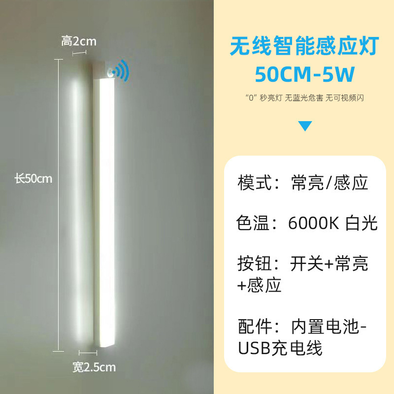 跨境人体感应灯磁吸充电酒柜衣橱灯学生宿舍感应小夜灯批发|undefined