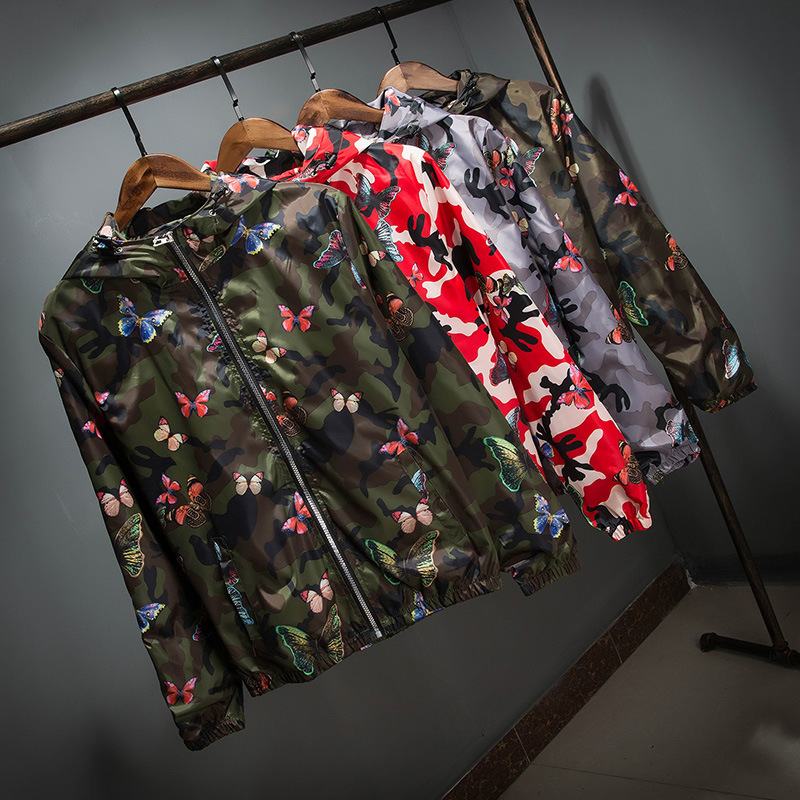 Spring and Autumn Youth Camouflage Print Jacket Men's Hooded Sports Casual Coat Outdoor Sun Protection Student Uniform Windproof Spring and Autumn Youth Camouflage Print Jacket Men's Hooded Sports Casual Coat Outdoor Sun Protection Student Uniform Windproof