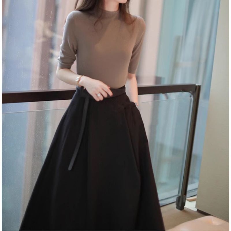 F9715 1530K ÁO THUN NỮ HANTDC ÁO LEN DÁNG ÔM BODY GỢI CẢM SEXY MÙA HÈ THỜI TRANG NỮ G04 SẢN PHẨM MỚI