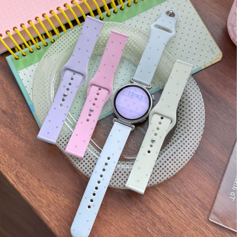 Suitable for Huawei, Xiaomi, Samsung, Star Silicone Watch Straps, Apple Iwatch11 Watch, Applewatch10Se Suitable for Huawei, Xiaomi, Samsung, Star Silicone Watch Straps, Apple Iwatch11 Watch, Applewatch10Se