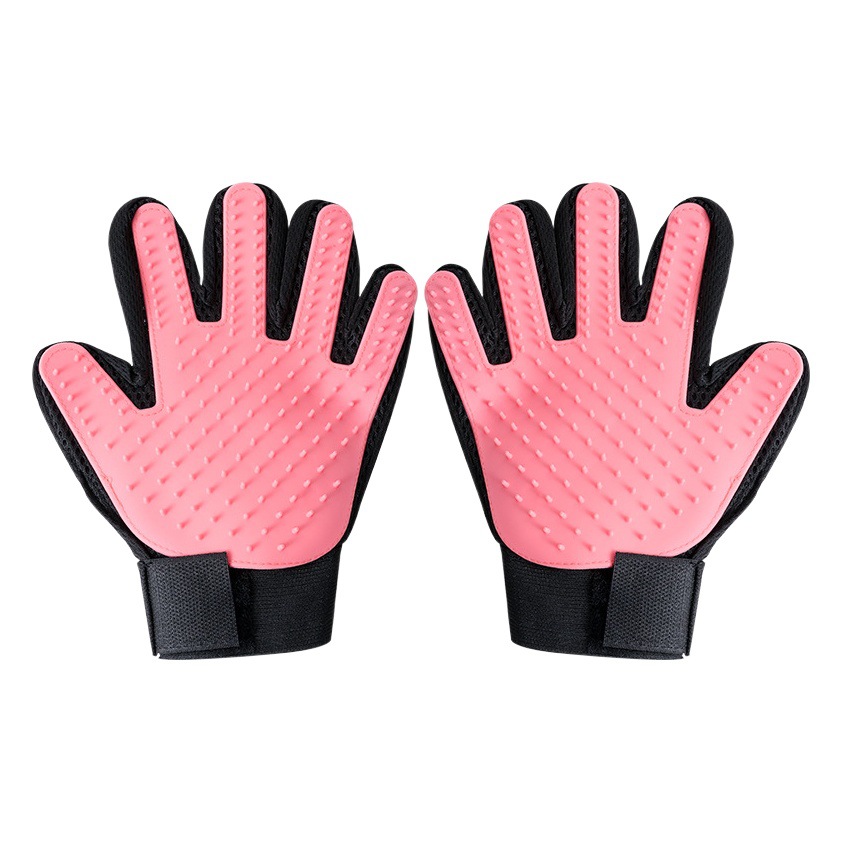 Peine para mascotas transfronterizo, guantes de aseo para gatos, masaje de cinco dedos para calmar a las mascotas, peine para eliminar el pelo suelto, suministros de limpieza para perros