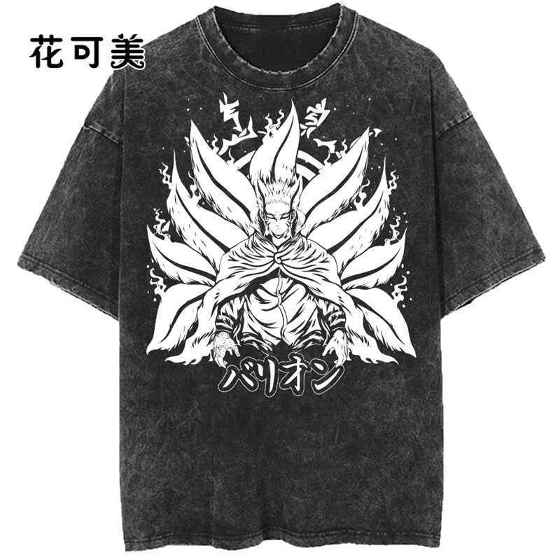 ダメージウォッシュレトロトレンド半袖メンズヘビーウォッシュダメージTシャツオーバーサイズトップ|undefined