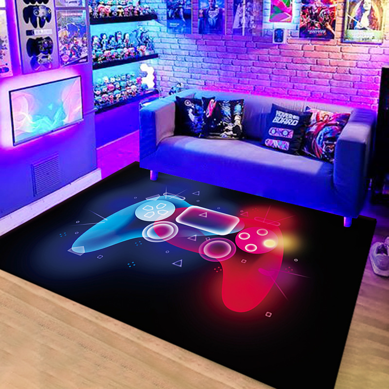 Amazon neón consola de videojuegos mango cristal terciopelo hogar Sala fresco decorativo Mesa café sofá Alfombras