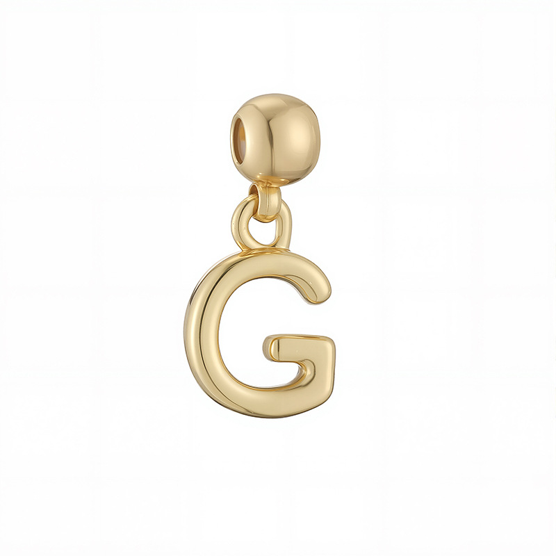 1g Weight Pendant Jewelry Making Type Copper Material Geometric, Letter, Conch Pattern Colorful Diamond Inlaid Copper Necklace DIY Personalized Mermaid Turtle Sea Snail O-shaped Women's Jewelry Accessories 20