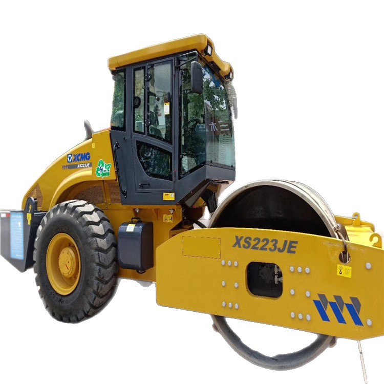 Venta de comercio exterior XCMG XS223J 20 toneladas 22 toneladas 26 toneladas rodillo rodillo de vibración de acero único