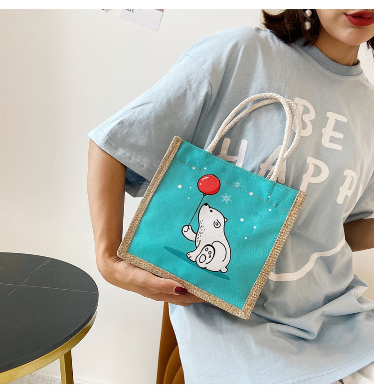 Bolsa de almuerzo bolsa de merienda bolso femenino trabajador de oficina simple ins bolsa de almuerzo bolso de estudiante bolsa de almuerzo de gran capacidad