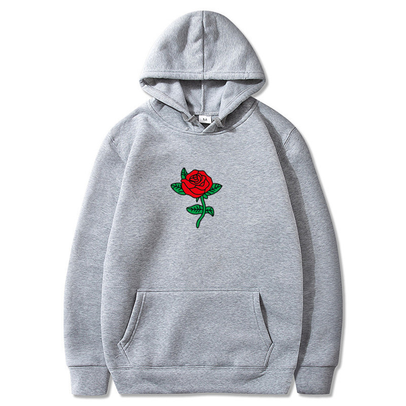 FLOWERS Graphic Printing Hoodie Men's Hip Hop Hooded Sweats