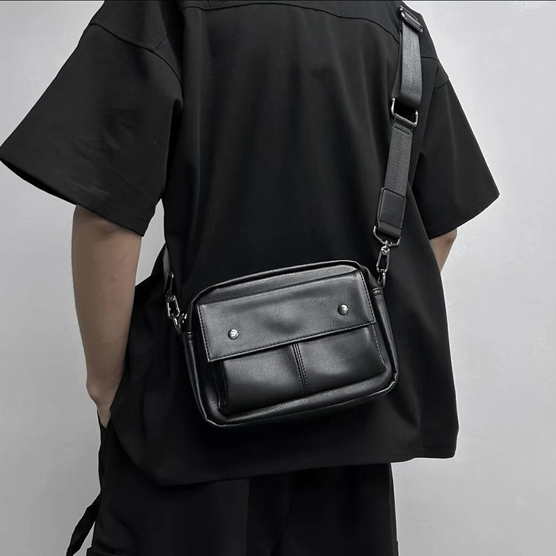 2024 New Trendy Men's Simple Crossbody Backpack Casual Japanese Style Multi-Layer Men's Shoulder Bag Retro Crossbody Small Bag 2024 New Trendy Men's Simple Crossbody Backpack Casual Japanese Style Multi-Layer Men's Shoulder Bag Retro Crossbody Small Bag