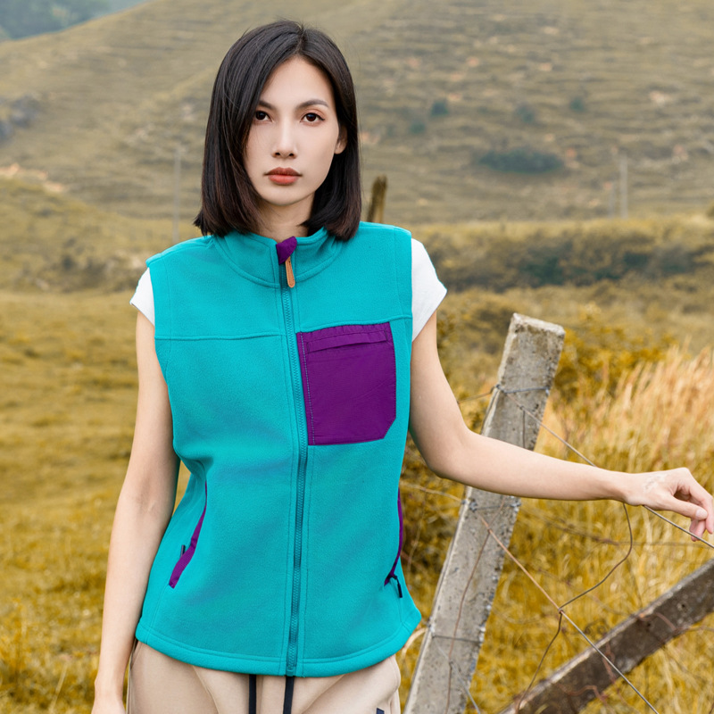 Ropa de terciopelo al aire libre de mujeres otoño y invierno chaleco de terciopelo de doble cara chaleco caliente para hombres chaleco delgado y delgado abrigo sin manga image 10