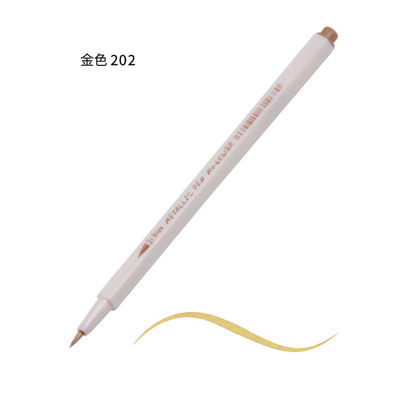 Bolígrafo de metal de secado rápido transfronterizo, bolígrafo de pintura, punta suave, marcador acrílico, venta directa de fábrica, marcador de color al por mayor