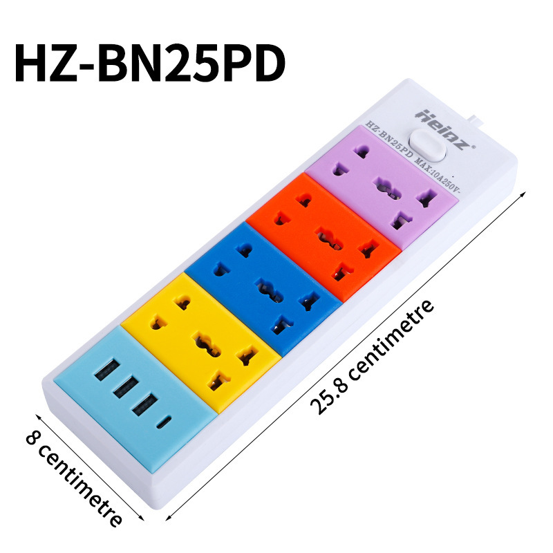 Exportación de pin de red transfronterizo USB TYPE-C carga 3 filas 4 filas 5 filas con cable enchufe móvil multifuncional