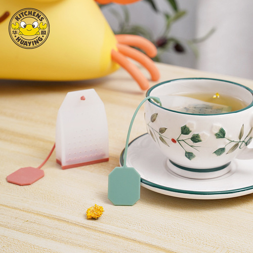 Multifunctional silicone tea bag, creative lazy tea filter, brine seasoning bag, portable tea set, tea bag