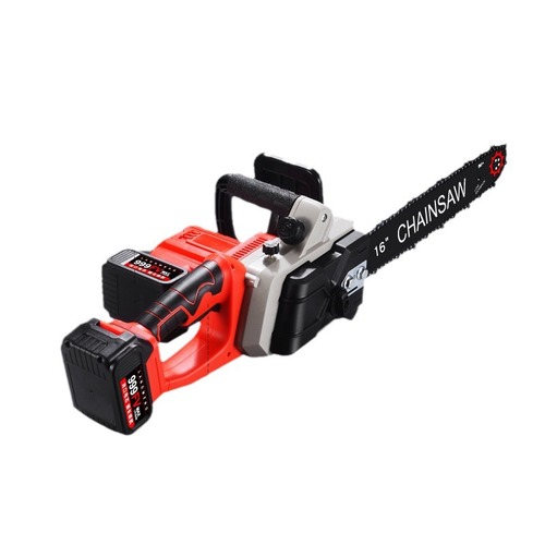 Lithium-ion electric chainsaw, portable brushless 16-inch electric chainsaw, home logging saw, lithium electric saw, high-power tree cutting machine