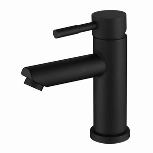 Stainless steel black basin Basin hot and cold faucet household bathroom wash basin washbasin single Cold Faucet
