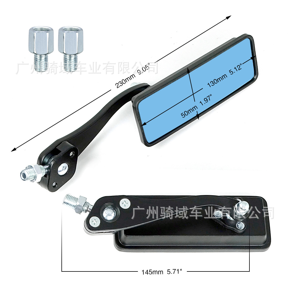 European and American Quality Motorcycle and Electric Vehicle Rearview Mirrors, All-Aluminum Japanese First-Generation Ultraman 298 Mirror
