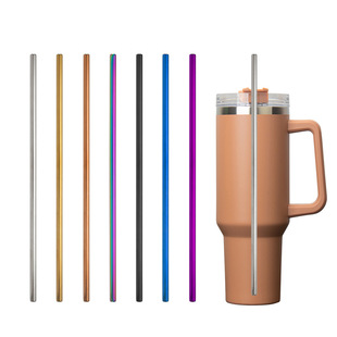 Cross-Border Amazon 40oz Car Cup Straw Mug Thermos Cup 304 Stainless Steel Straw Cleaning Brush Set