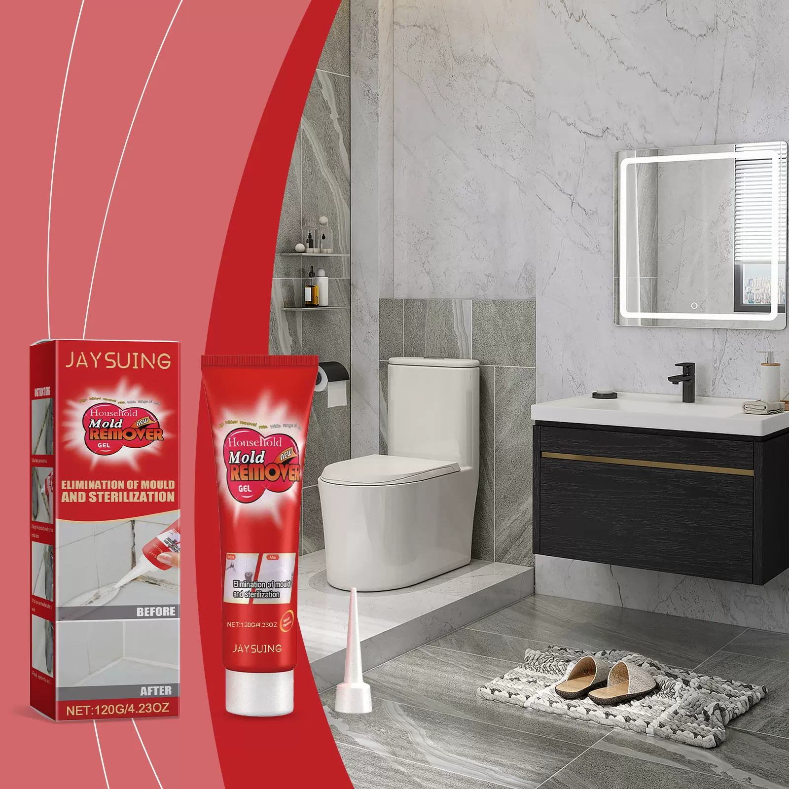 JAYSUING除霉啫喱剂 墙体墙面清洁剂家具瓷砖多效洁净除霉啫喱剂