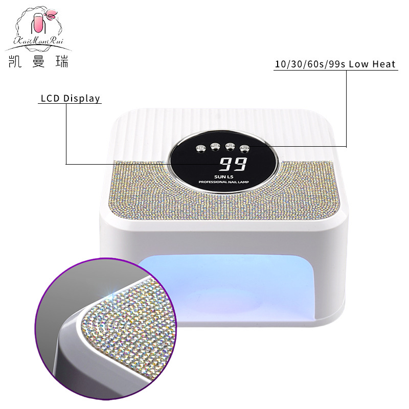 Lámpara de manicuras transfronteriza de alta capacidad 268W de alta potencia de dos manos de manicuras de uñas de secado rápido pegamento de manicuras de luz de terapia de la tienda de manicuras