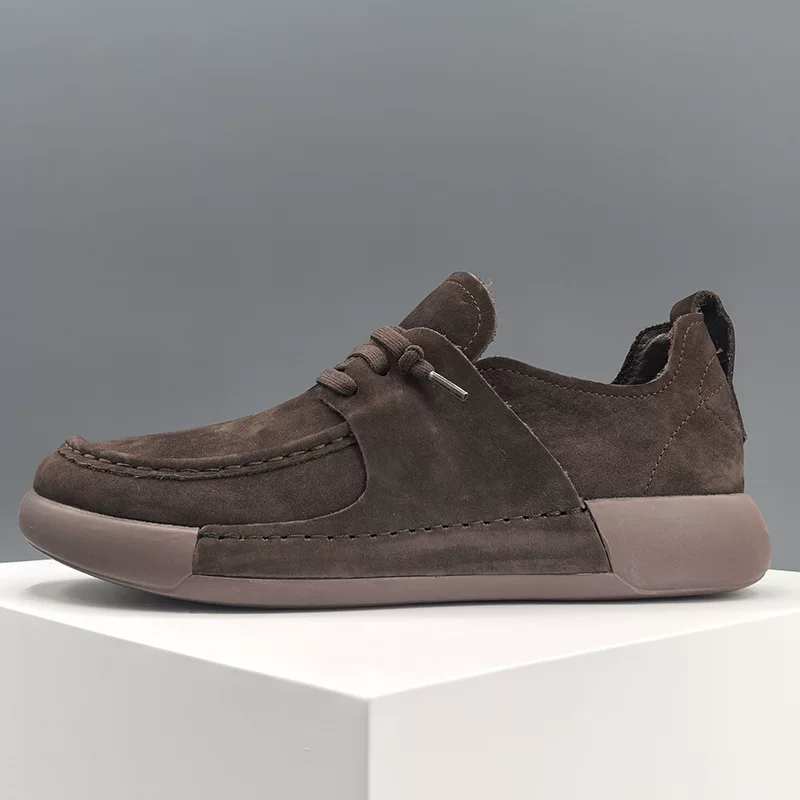 К sneakers стиль в корейском стиле из натуральной кожи, полуперчатые ботинки в демисезонной матовой отделке с европейским шиком