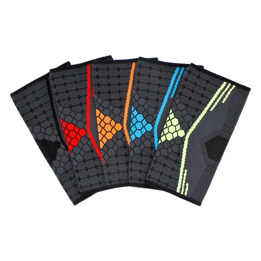 En stock de punto elástico transpirable coderas hombres y mujeres al aire libre correr deportes fitness montar coderas image 1
