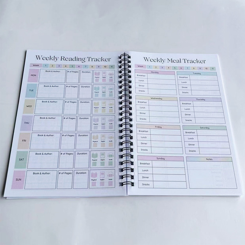 现货可贴标75-Day Challenge Planner75 天挑战计划本记事本|undefined