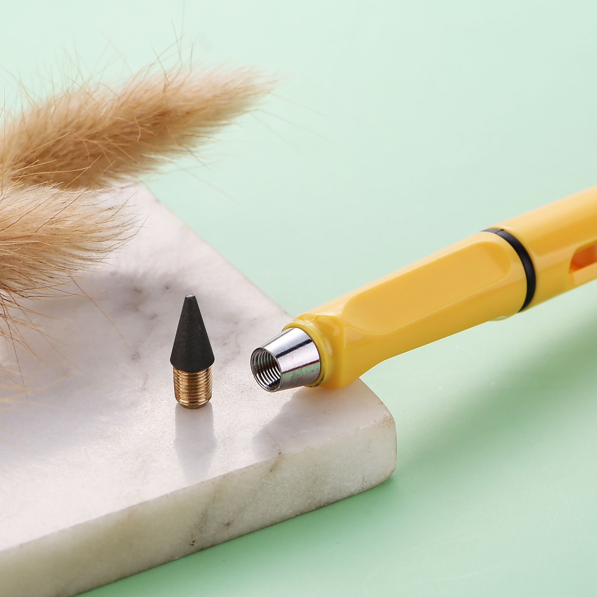 Accesorios de color permanente cabeza de reemplazo de lápiz sin tinta cabeza de lápiz reemplazable sin cortar cabeza de lápiz no es fácil romper cabeza de lápiz