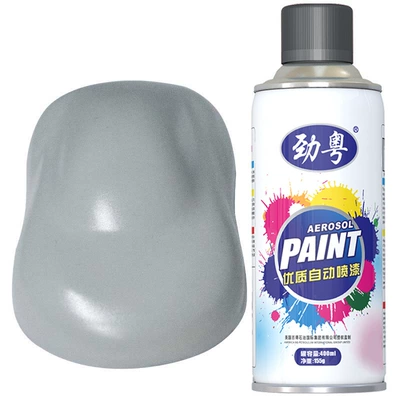 Avtomobil boyası Coating Paint Car Metal Self-Spray - jin-yue-125-silver-ash-400ml-net-weight-155g