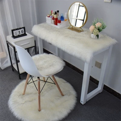 Room Rug, Full-Cover Commercial Carpet, Same: Car Carpet - gray-tip-color-3535cm-round