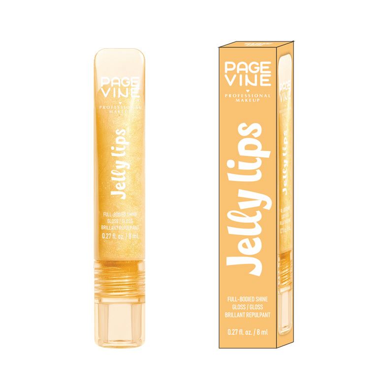 Cross-border PAGE VINE Lip Oil Fruit Lip Oil Hydrating Nutrient Lipstick Lock Water Brilliant Lip Esmalte