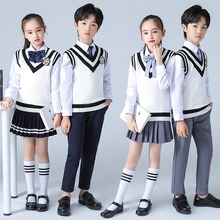 中小学生大合唱表演服装英伦风校服班服朗诵演出服儿童幼儿园园服