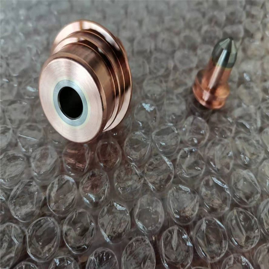 厂家销售铜镶钨电极现货规格9毫米镶钨电极 12毫米F4紫铜镶钨电极